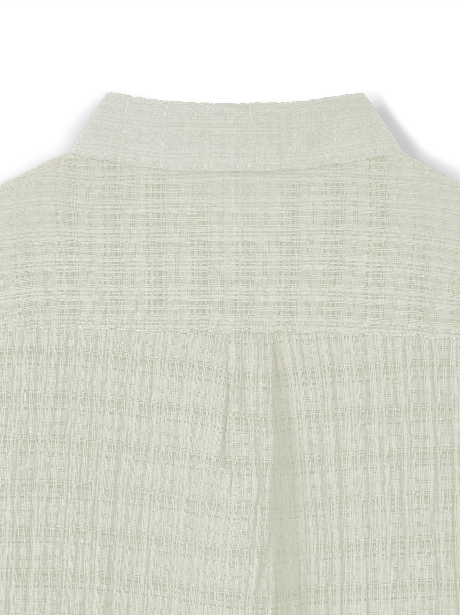 Jacquard Check Shirt (Cream)