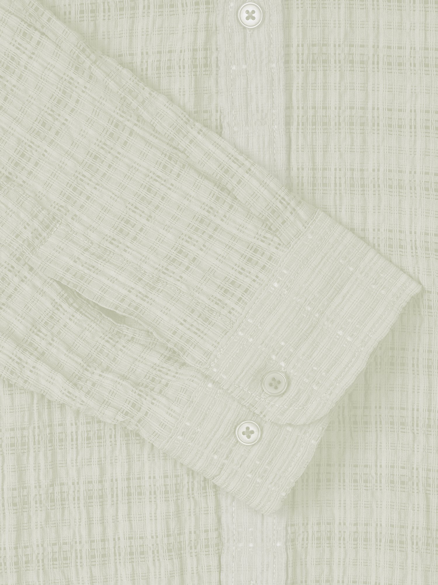 Jacquard Check Shirt (Cream)