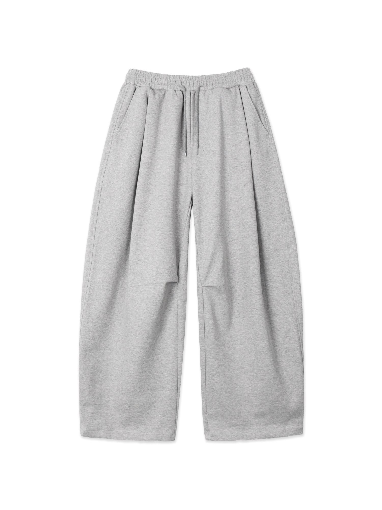 Jersey Folded Wide Pants (Melange)
