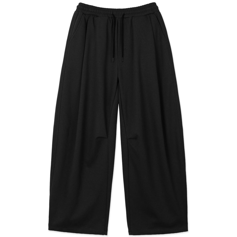 Jersey Folded Wide Pants (Black)