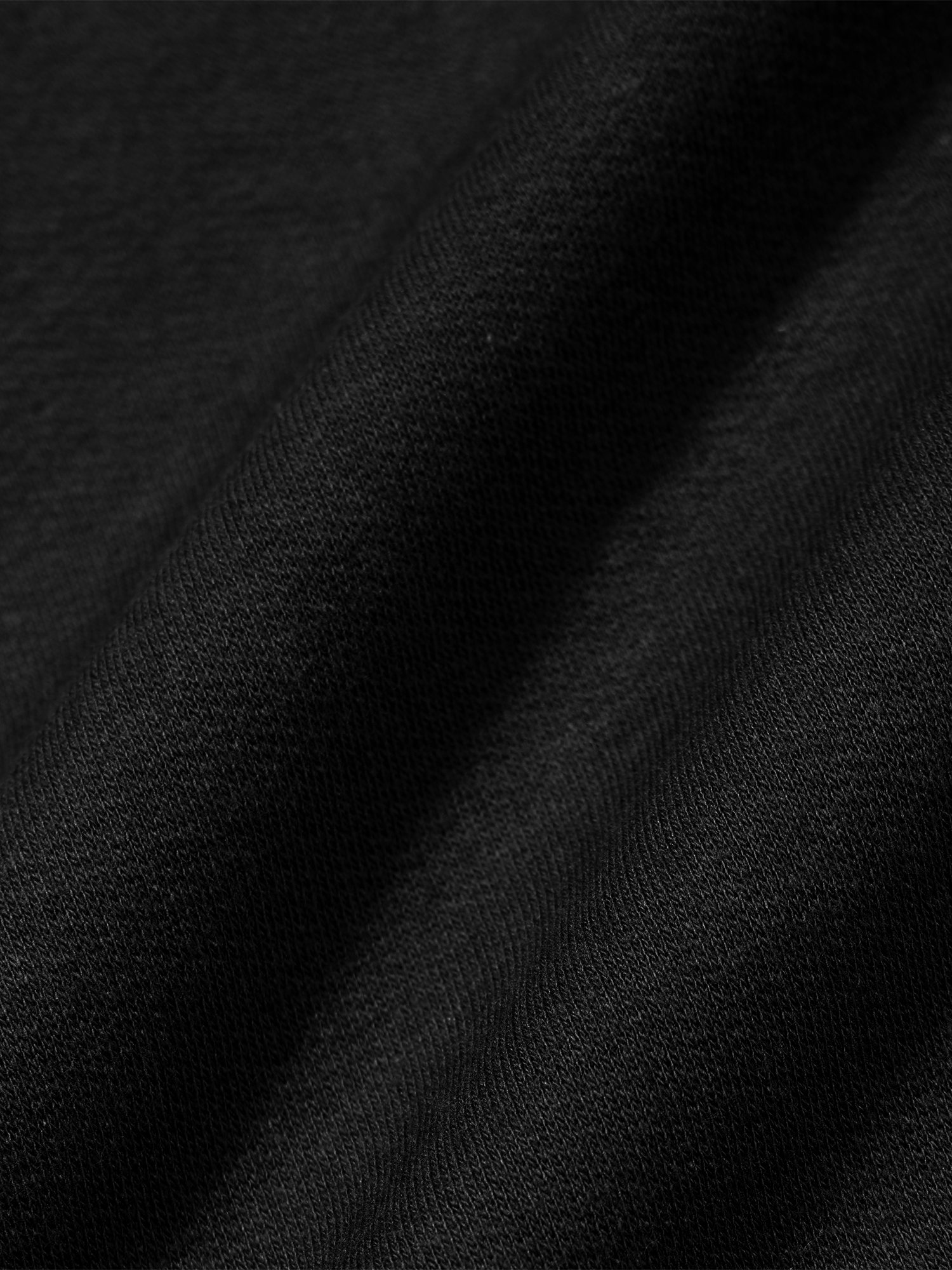 Jersey Folded Wide Pants (Black)