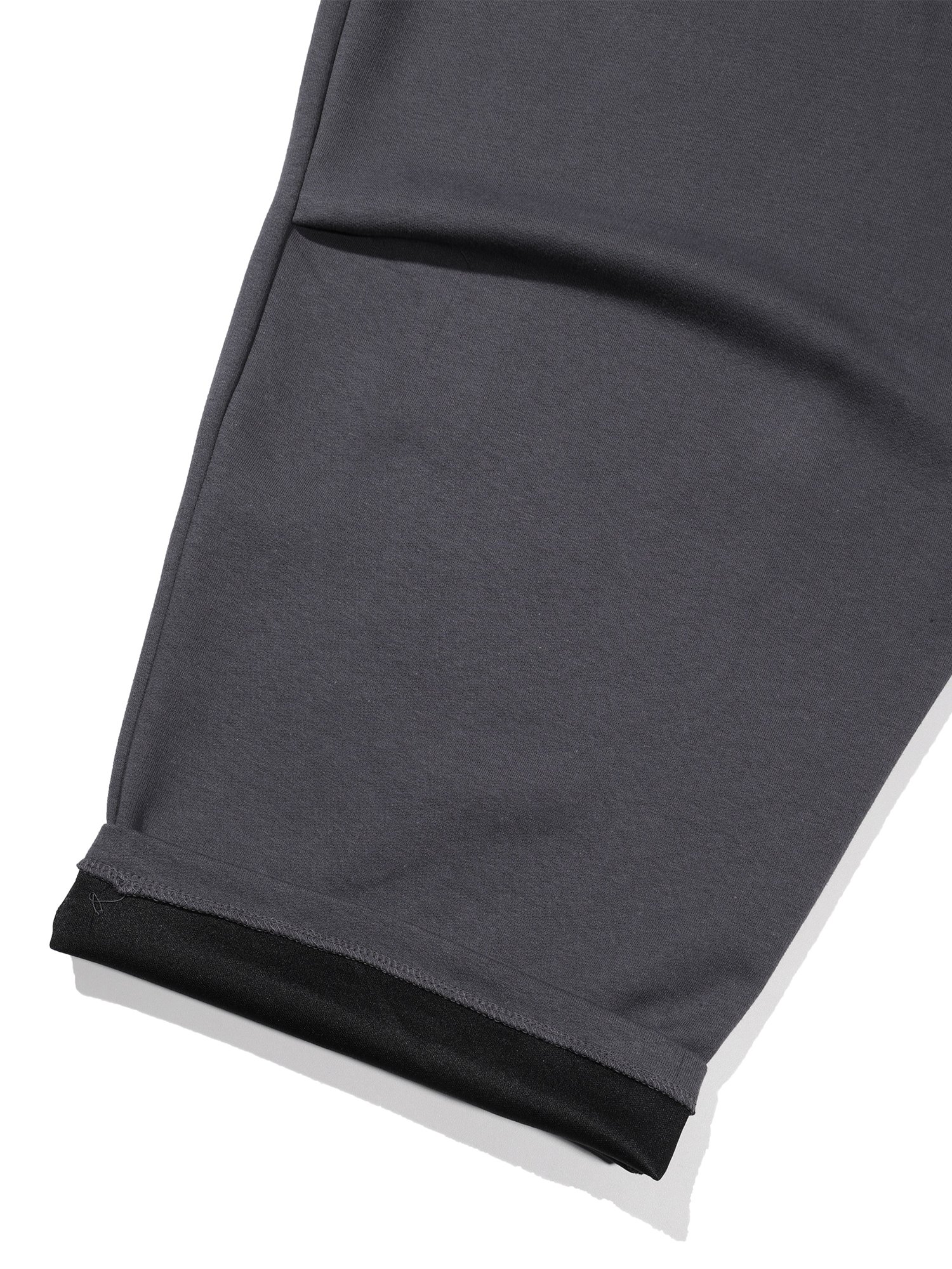 Jersey Folded Wide Pants (Charcoal)