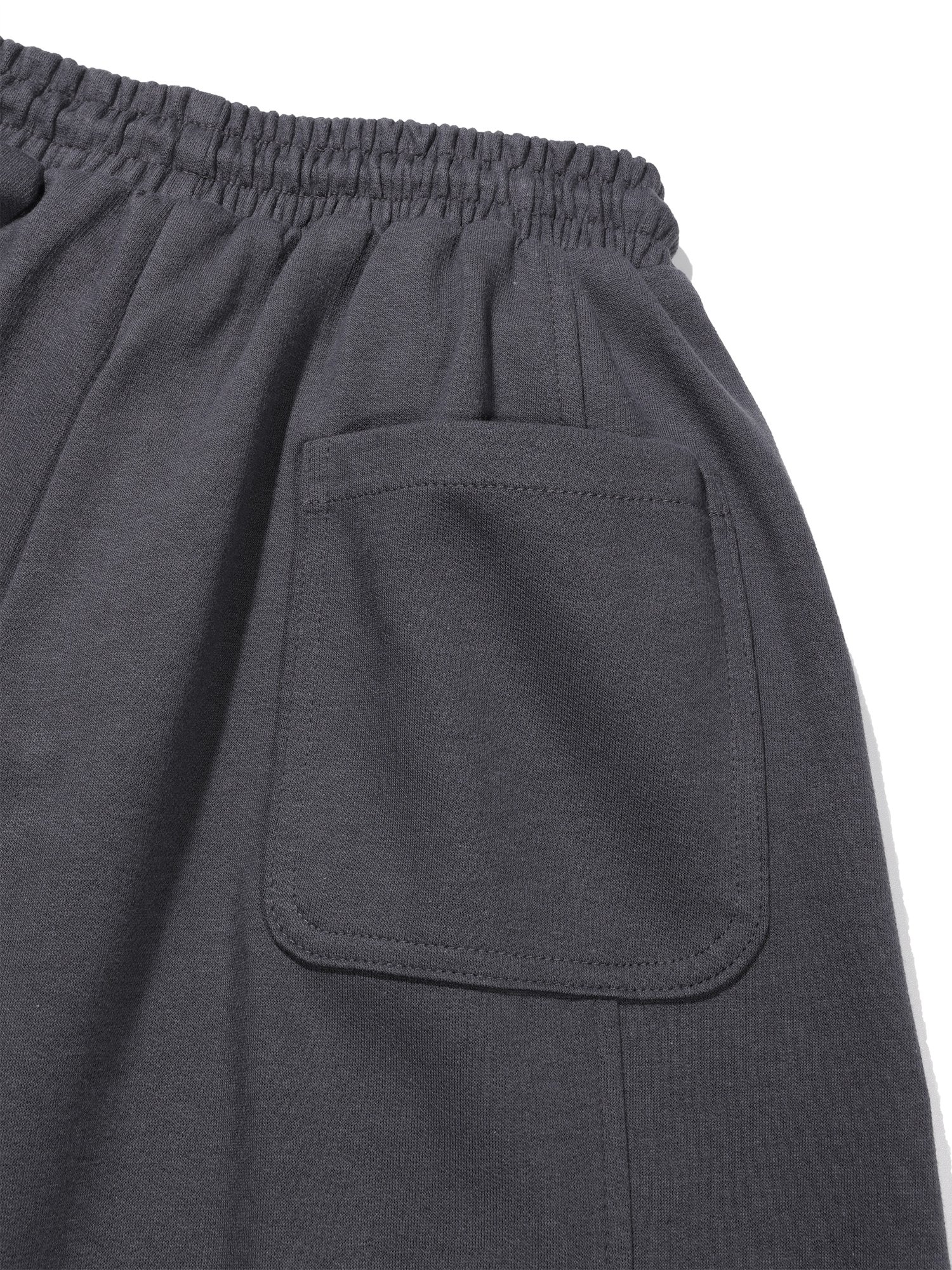 Jersey Folded Wide Pants (Charcoal)