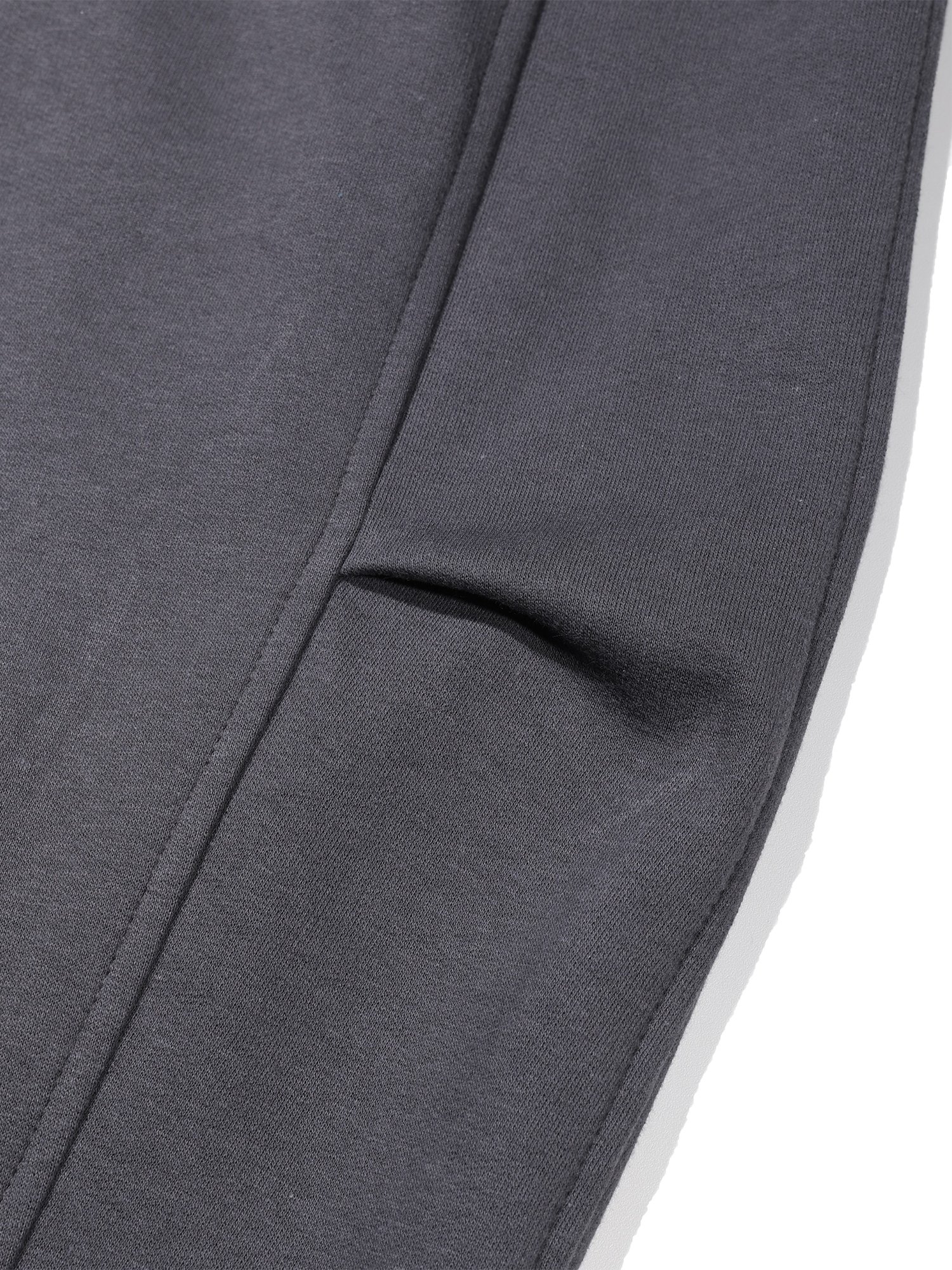 Jersey Folded Wide Pants (Charcoal)