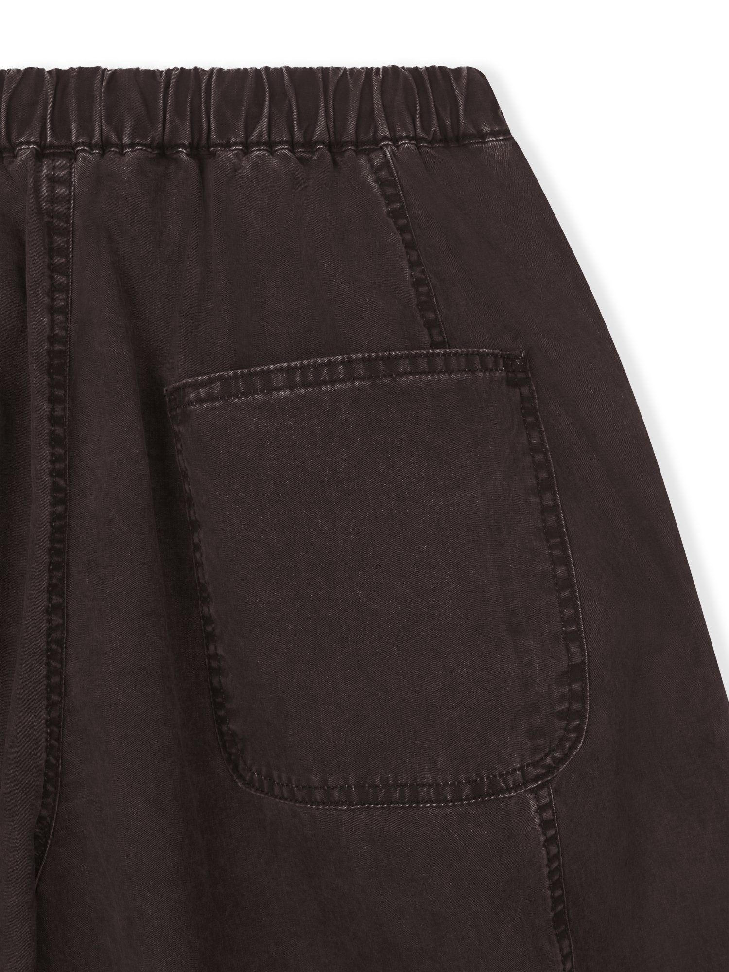 Cotton Balloon Pants (Brown)