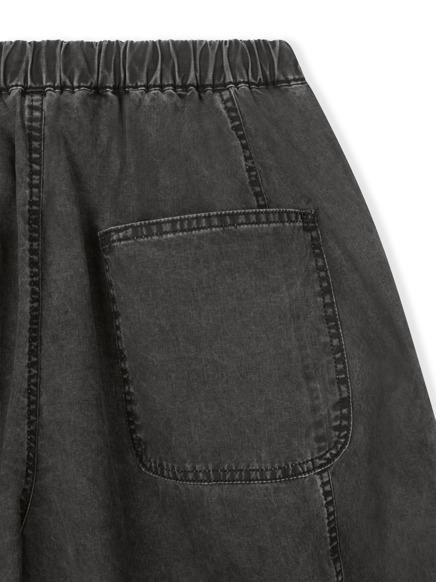 Cotton Balloon Pants (Black)