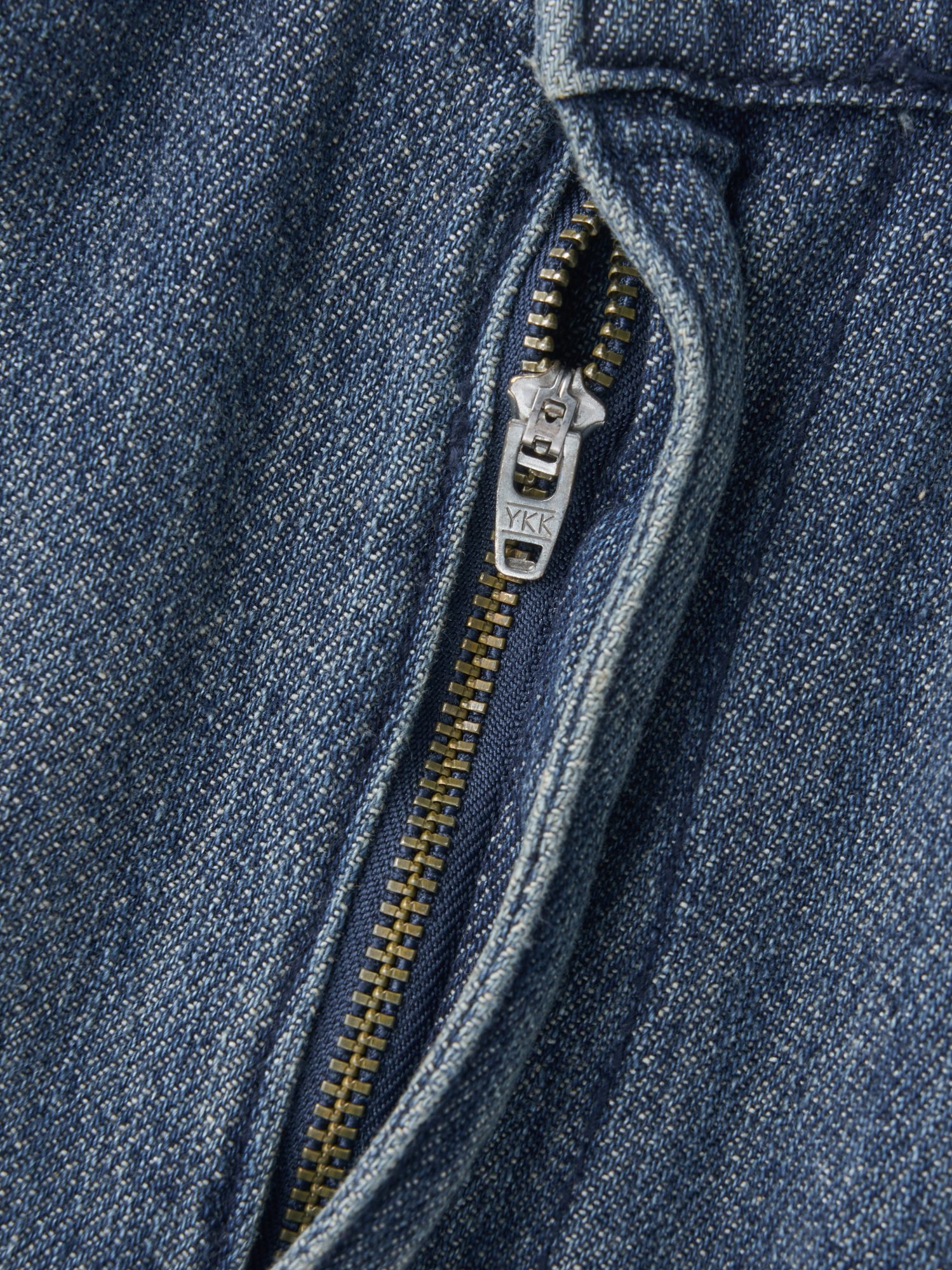 Cool Light Balloon Denim Pants (Mid Blue)