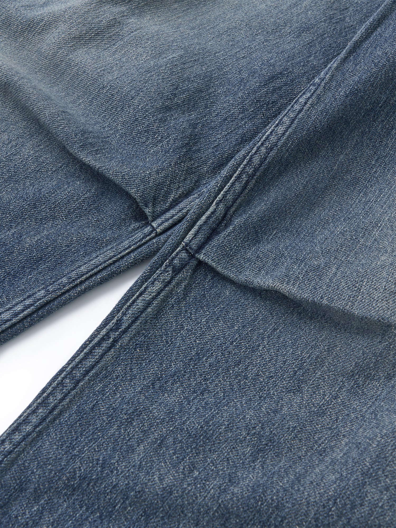 Cool Light Balloon Denim Pants (Mid Blue)