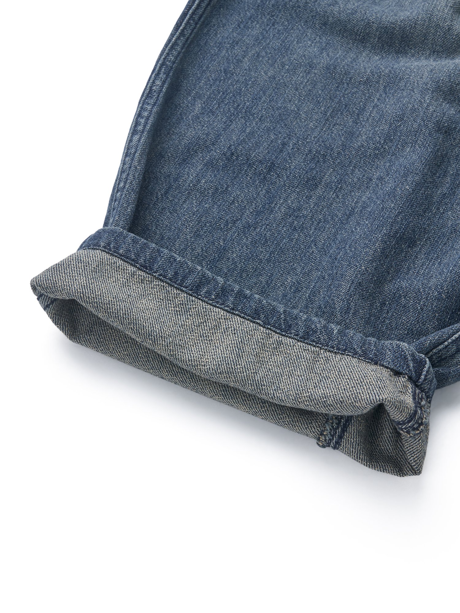 Cool Light Balloon Denim Pants (Mid Blue)