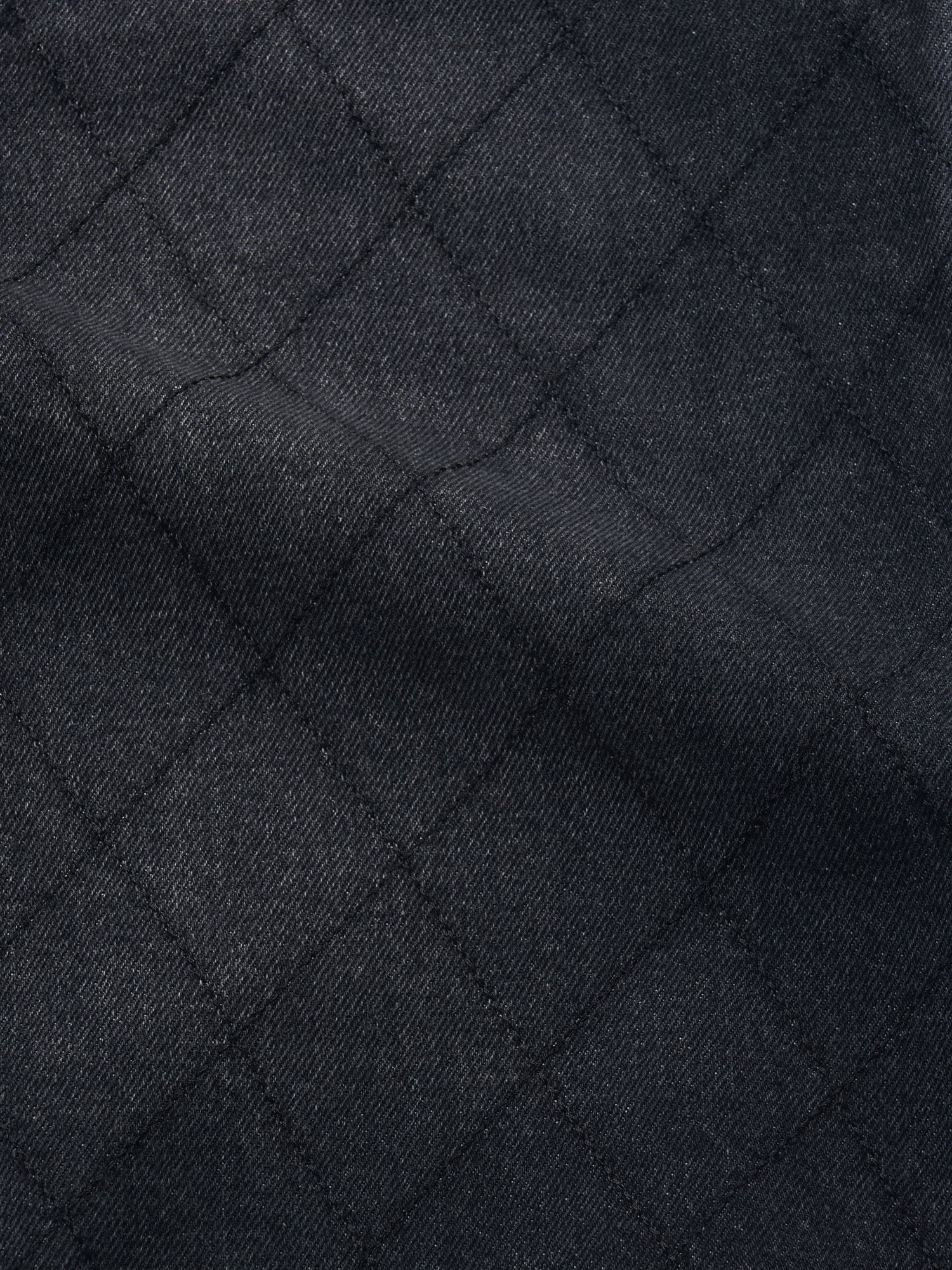 Quilted Double Knee Shorts (Black)