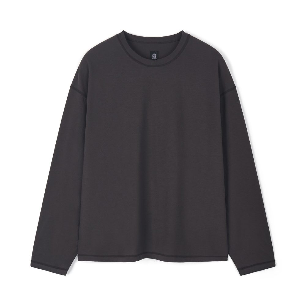 Crape Long Sleeve (Charcoal)