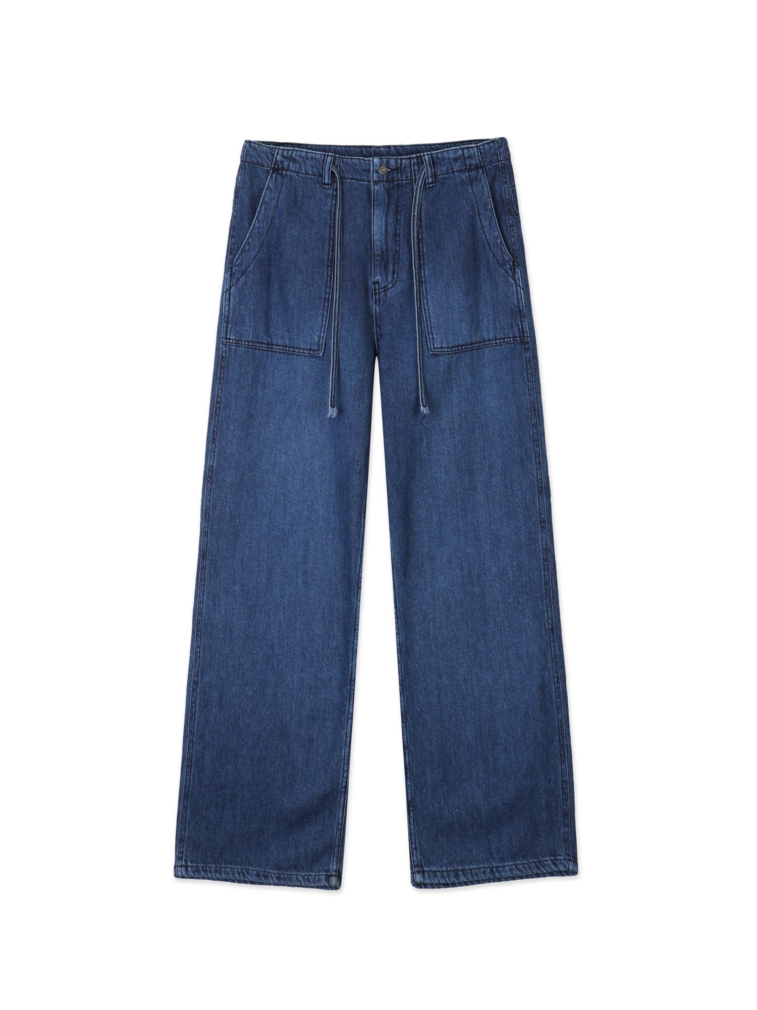 Fatigue Denim Pants (Mid Blue)
