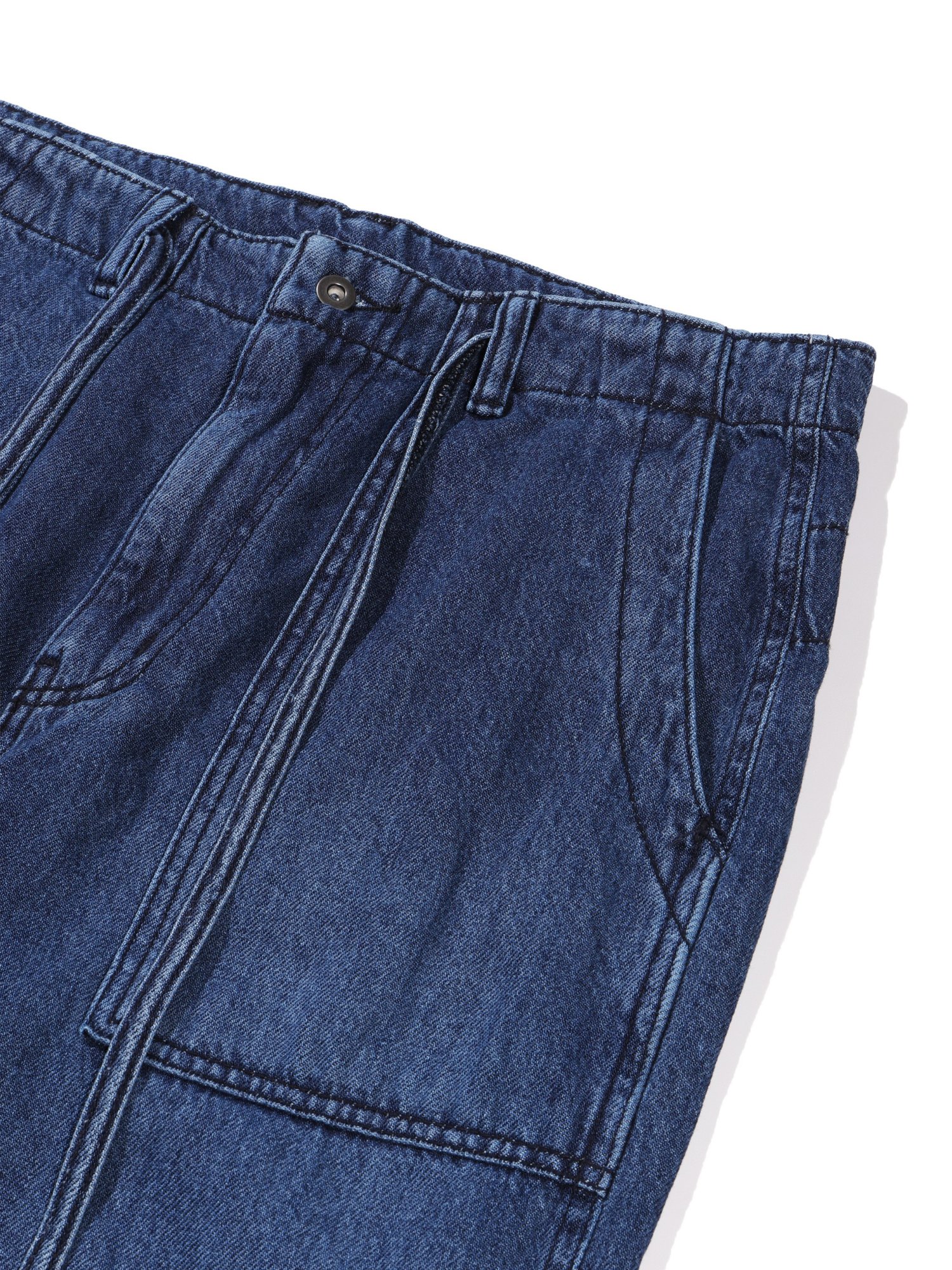 Fatigue Denim Pants (Mid Blue)