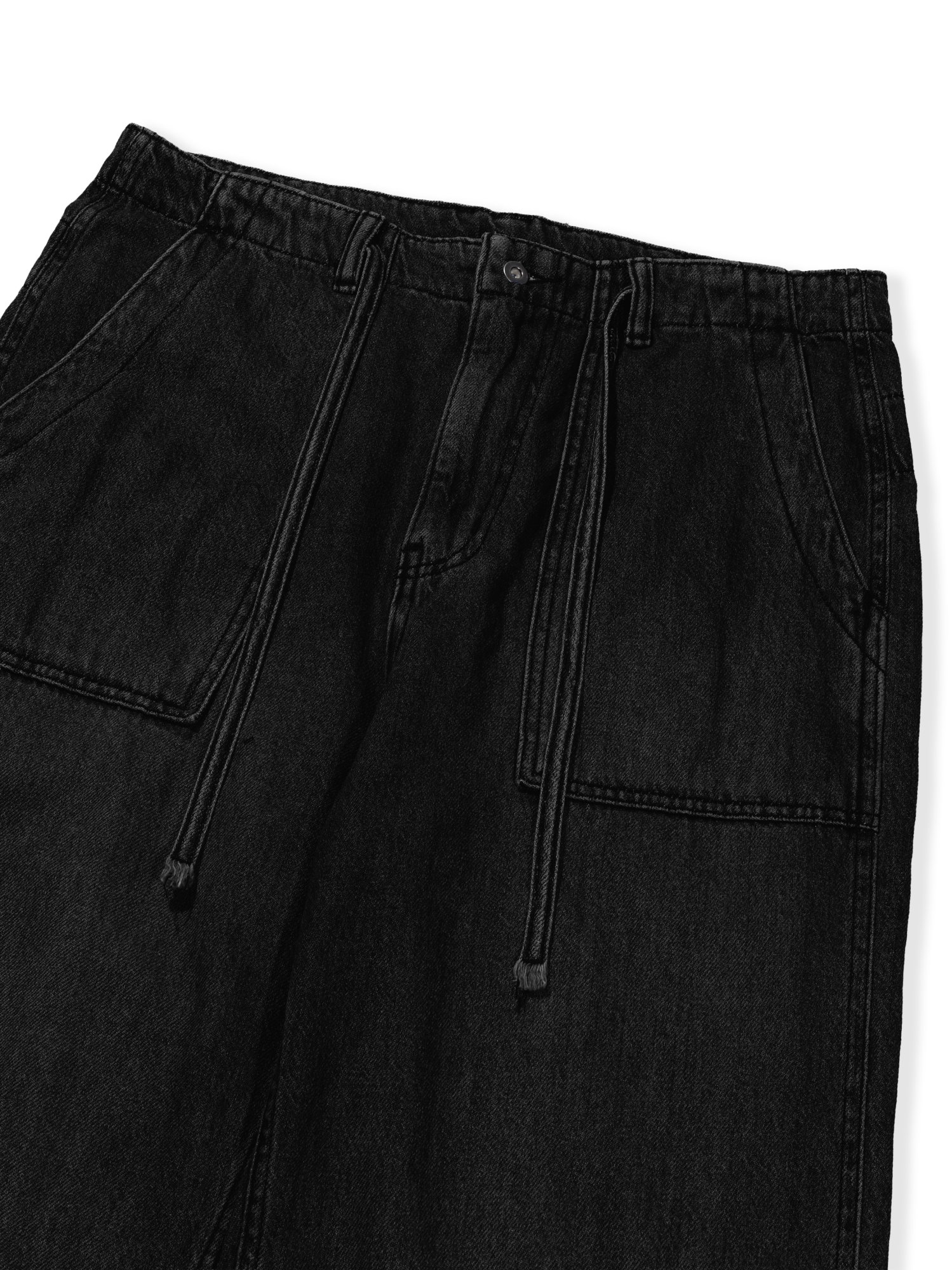 Fatigue Denim Pants (Black)