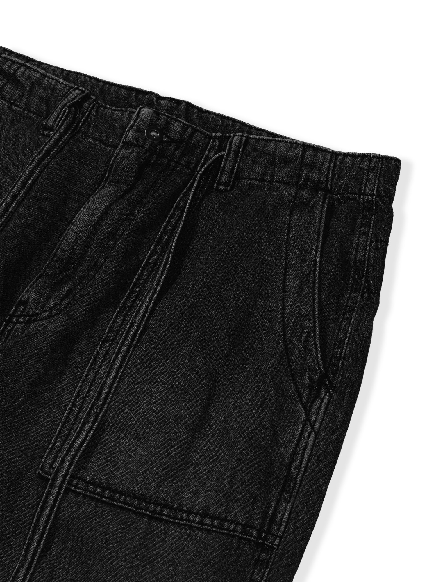 Fatigue Denim Pants (Black)