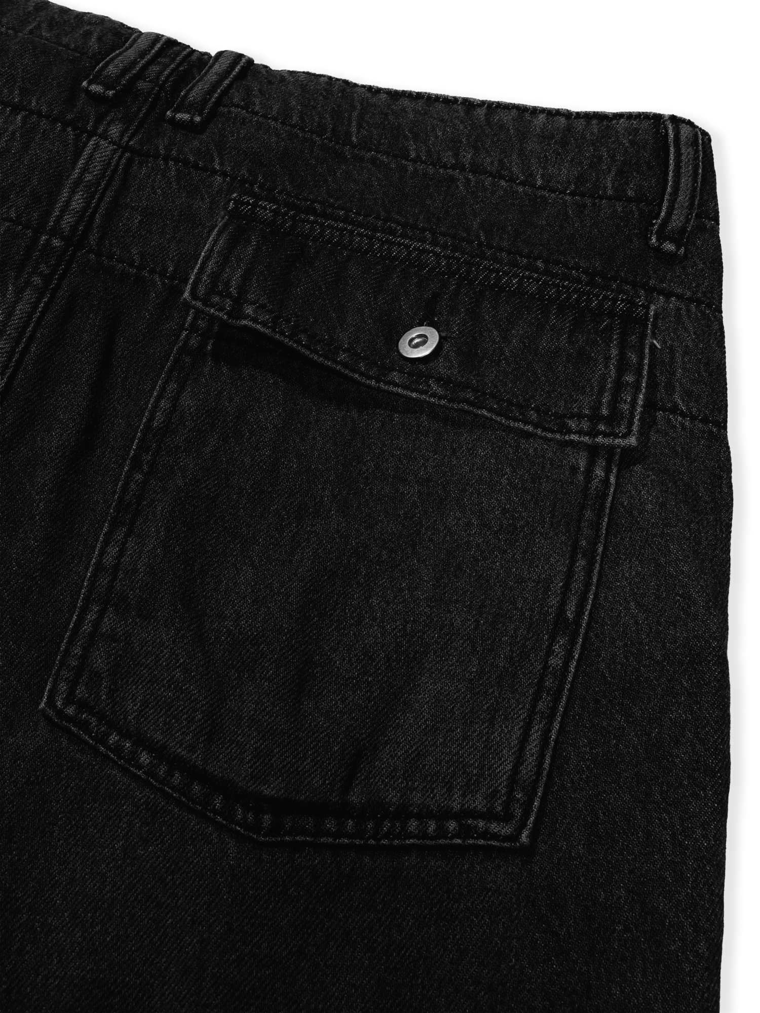 Fatigue Denim Pants (Black)