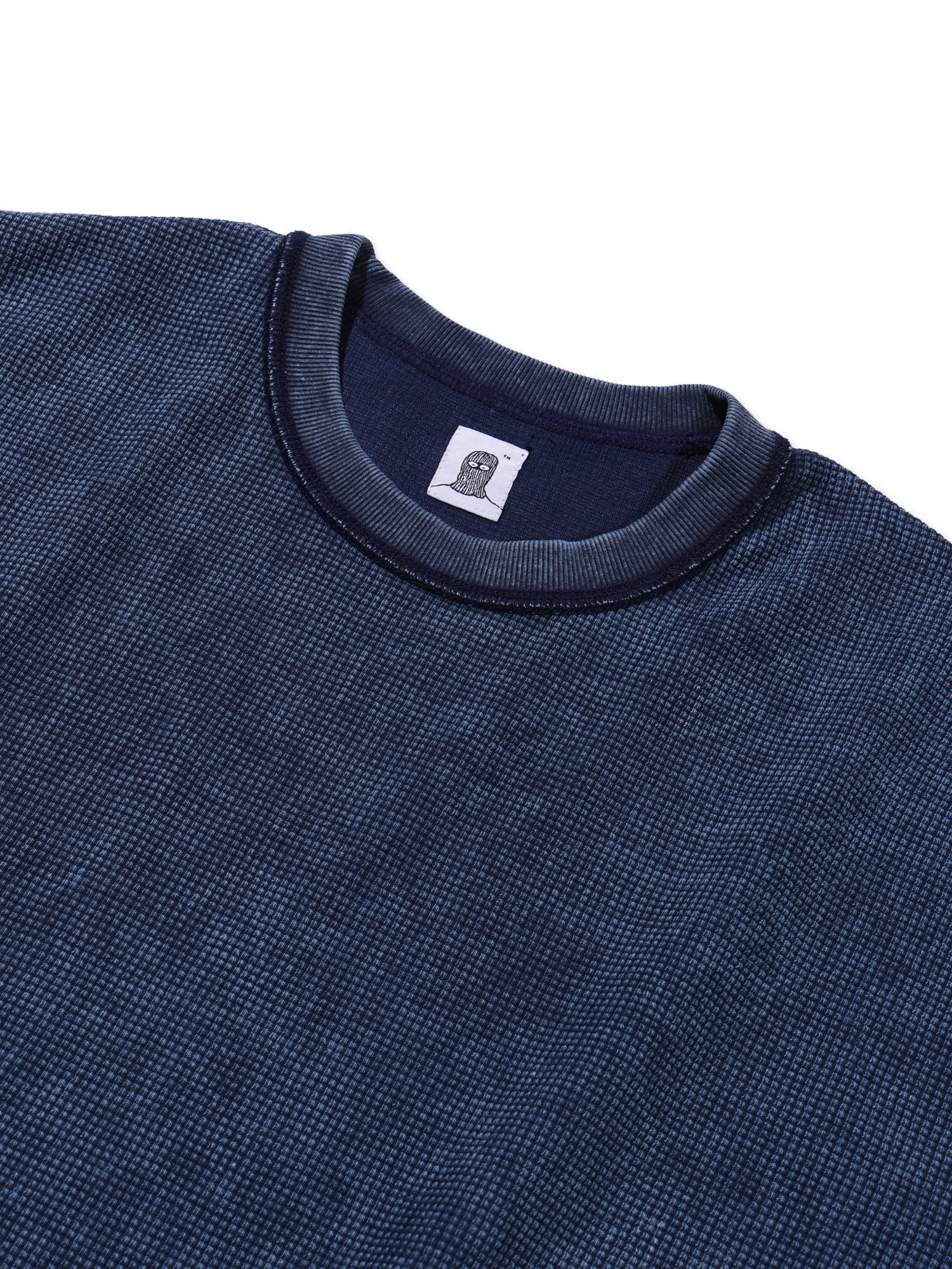 Fade Waffle Short Sleeve (Navy)