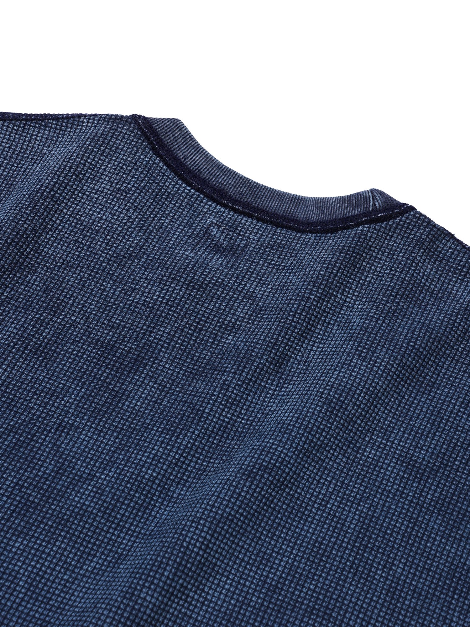 Fade Waffle Short Sleeve (Navy)