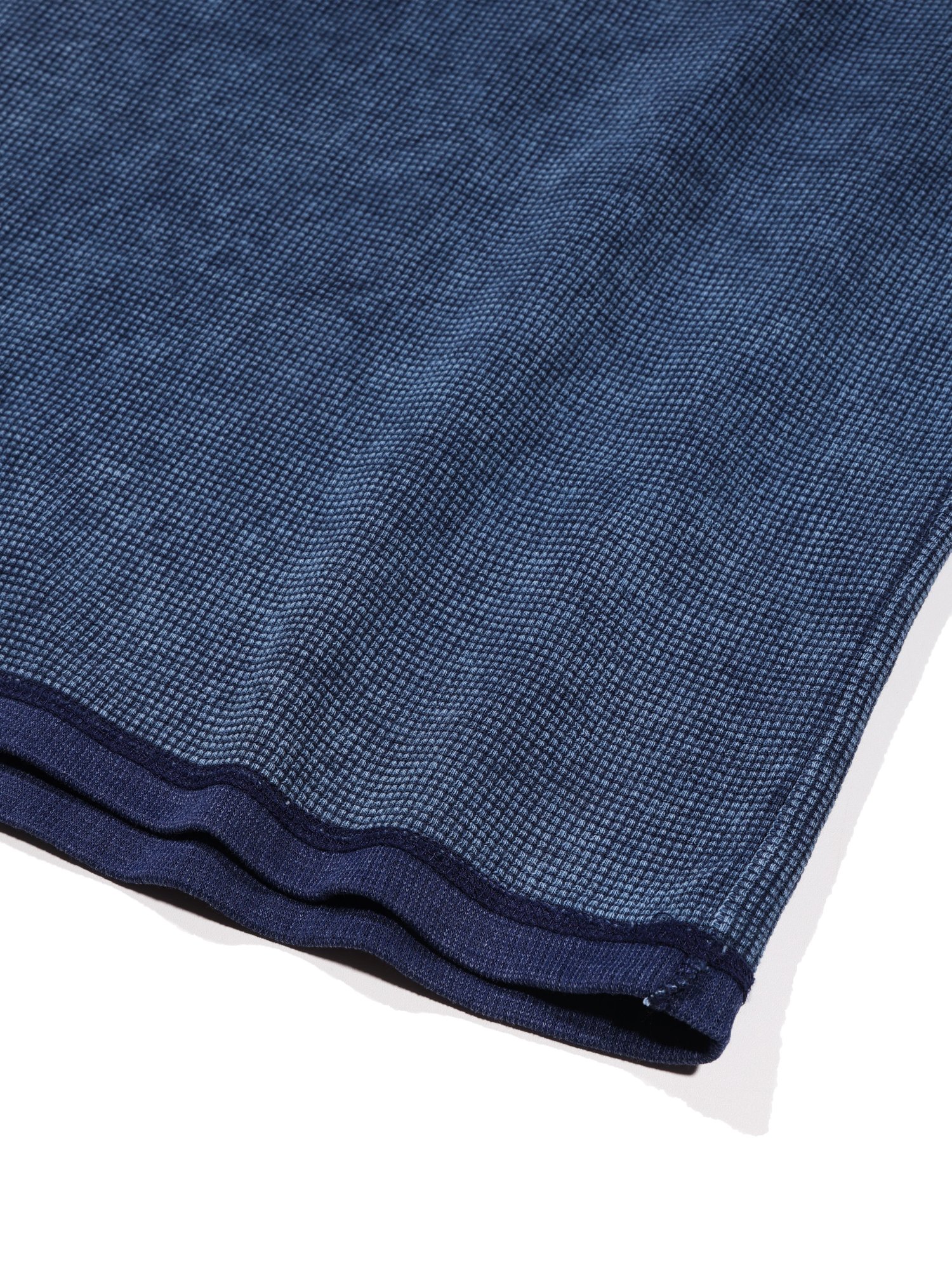 Fade Waffle Short Sleeve (Navy)