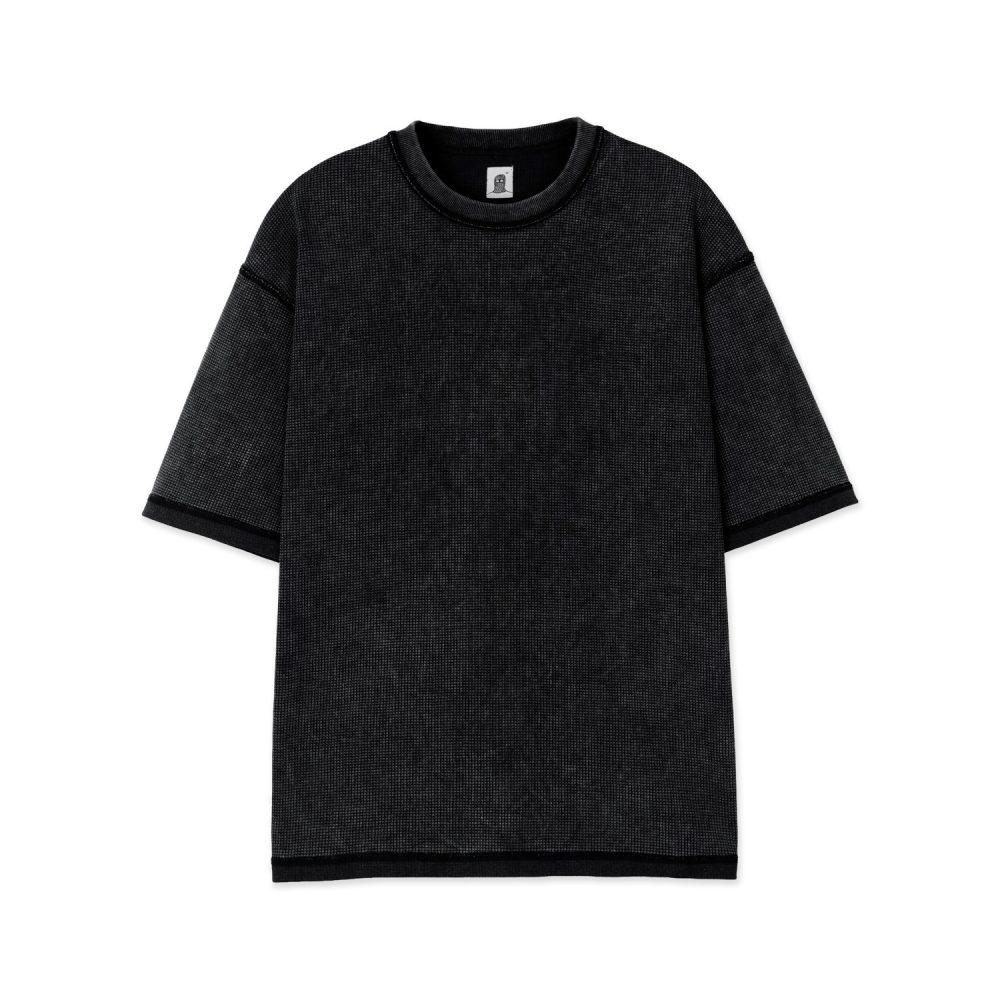 Fade Waffle Short Sleeve (Black)