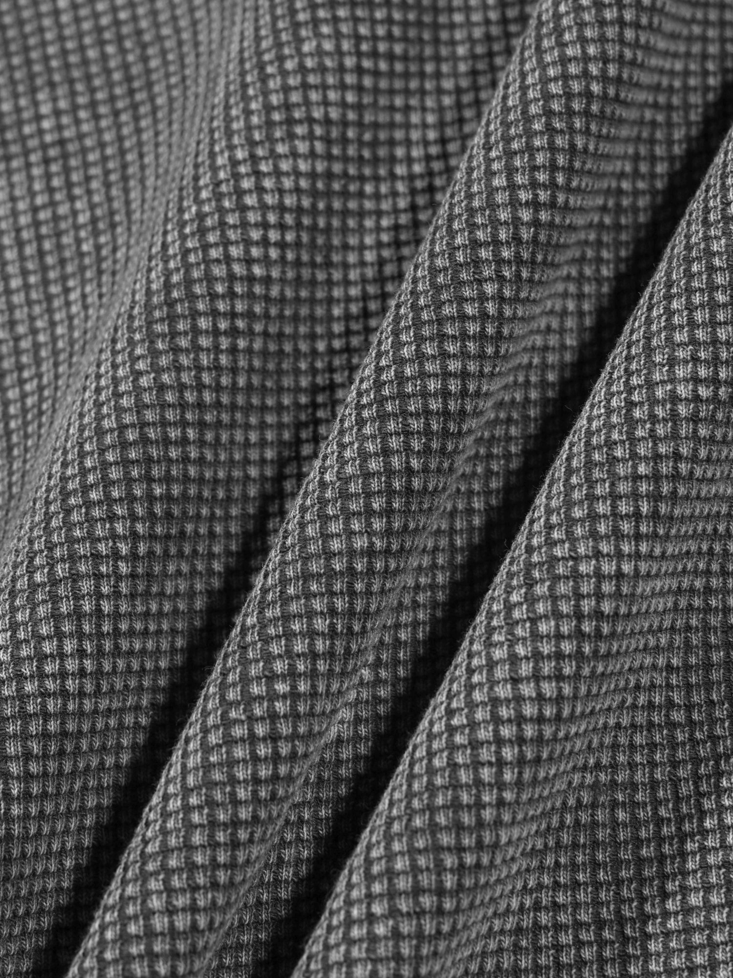 Fade Waffle Short Sleeve (Charcoal)