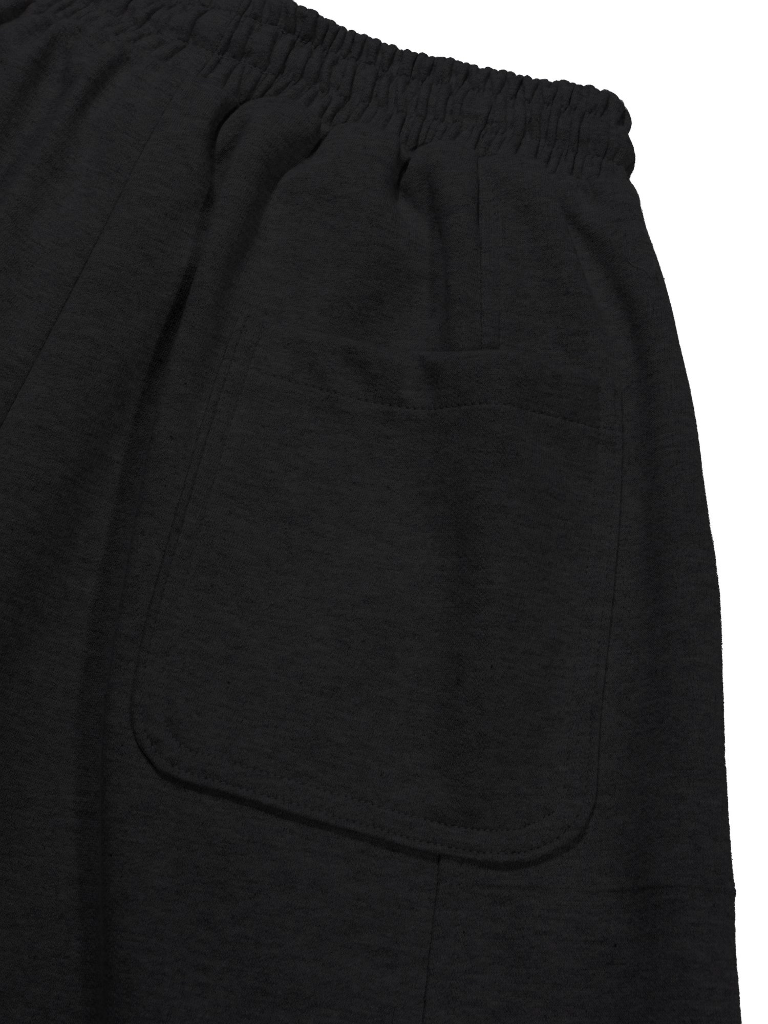 Folded Sweat Shorts (Black)