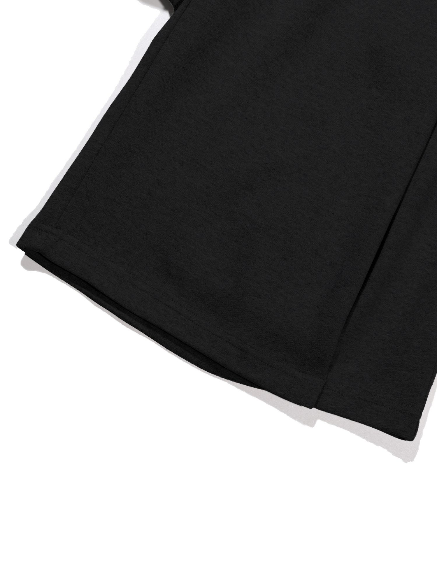 Folded Sweat Shorts (Black)
