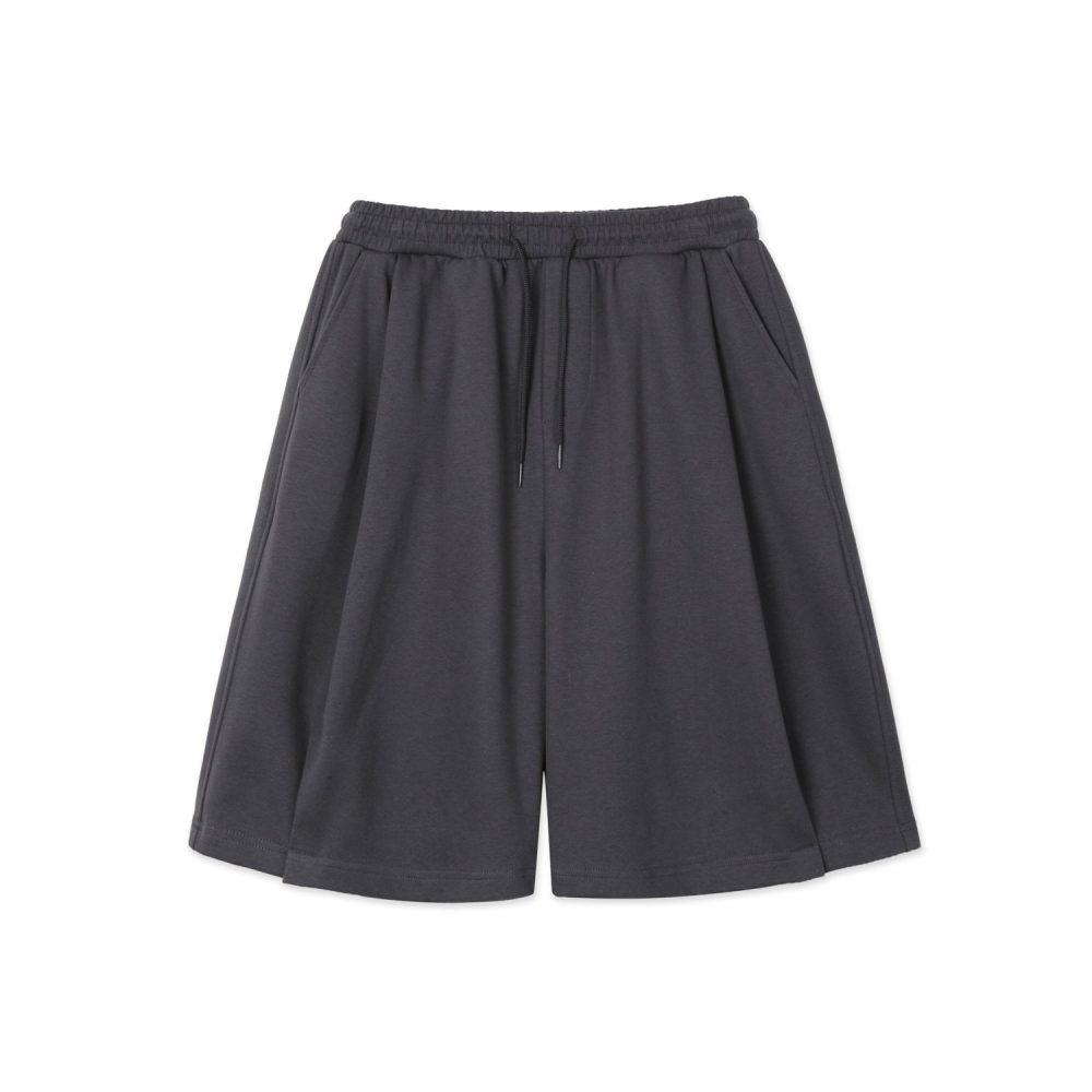 Folded Sweat Shorts (Charcoal)