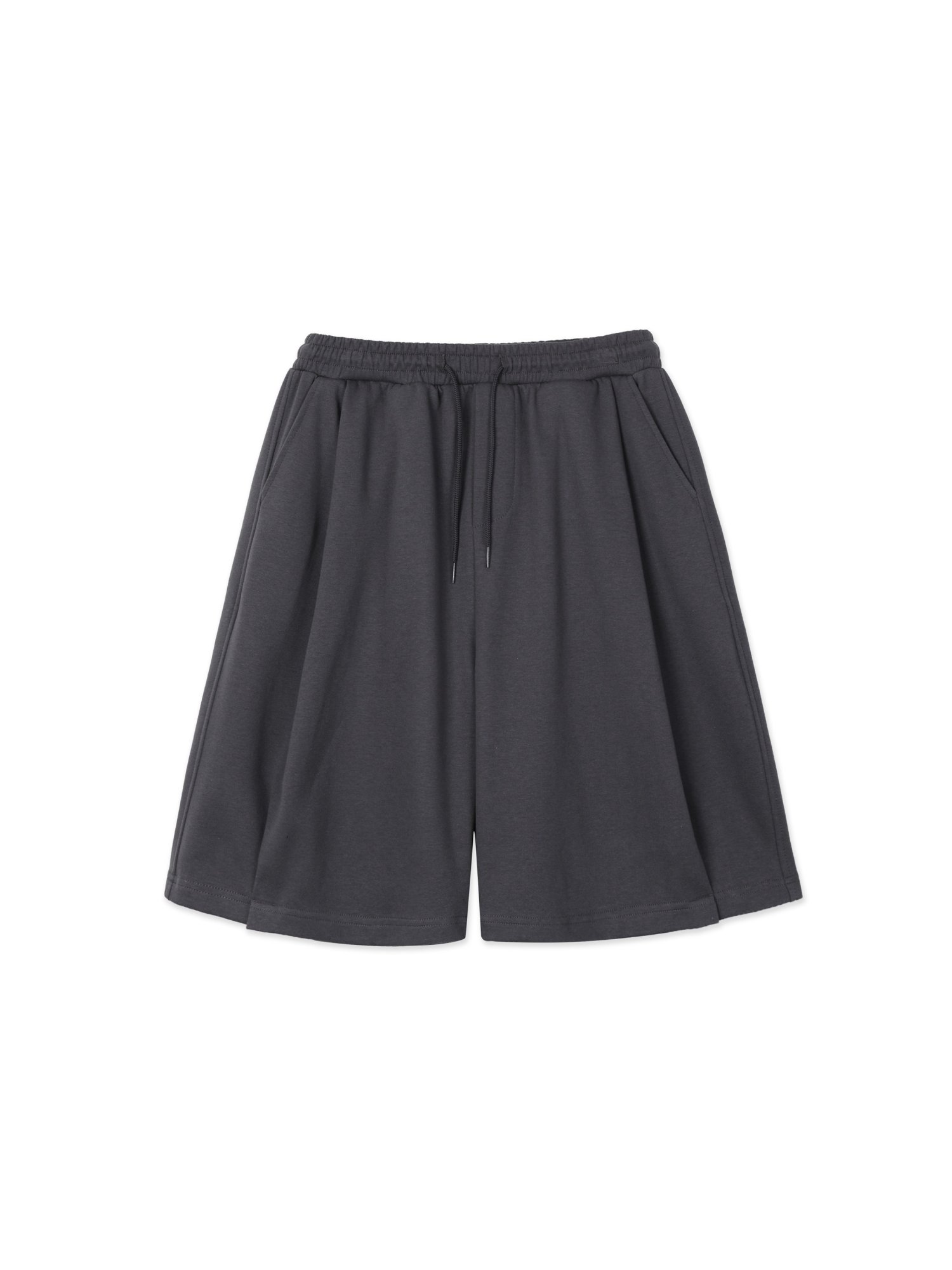 Folded Sweat Shorts (Charcoal)