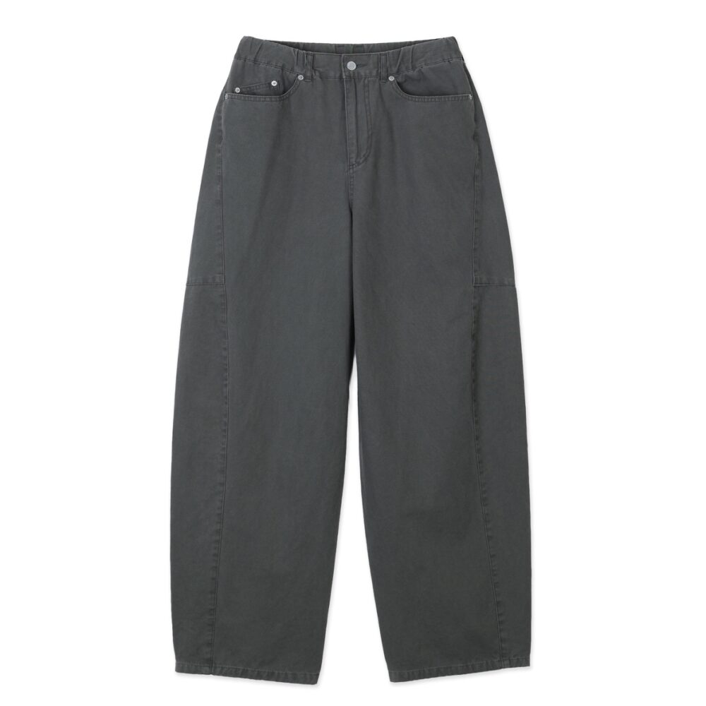 Plain Twist Pants (Charcoal Khaki)