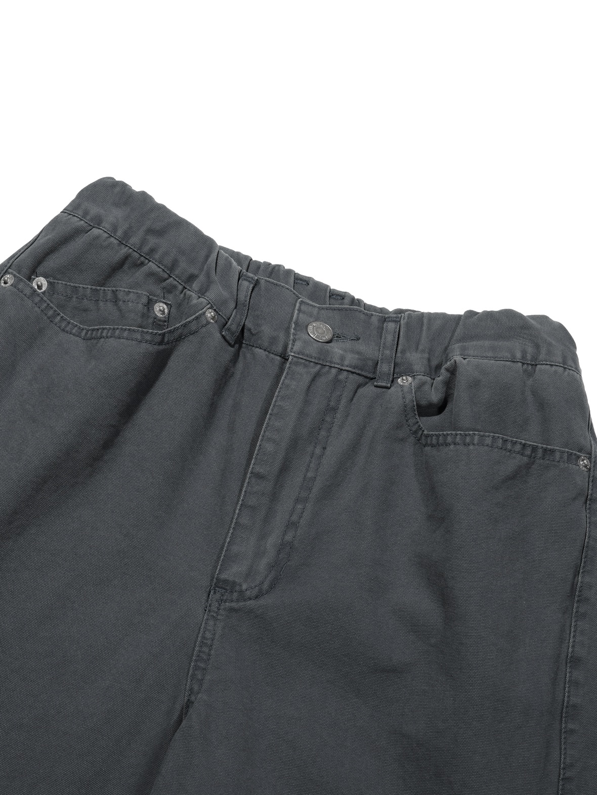 Plain Twist Pants (Charcoal Khaki)