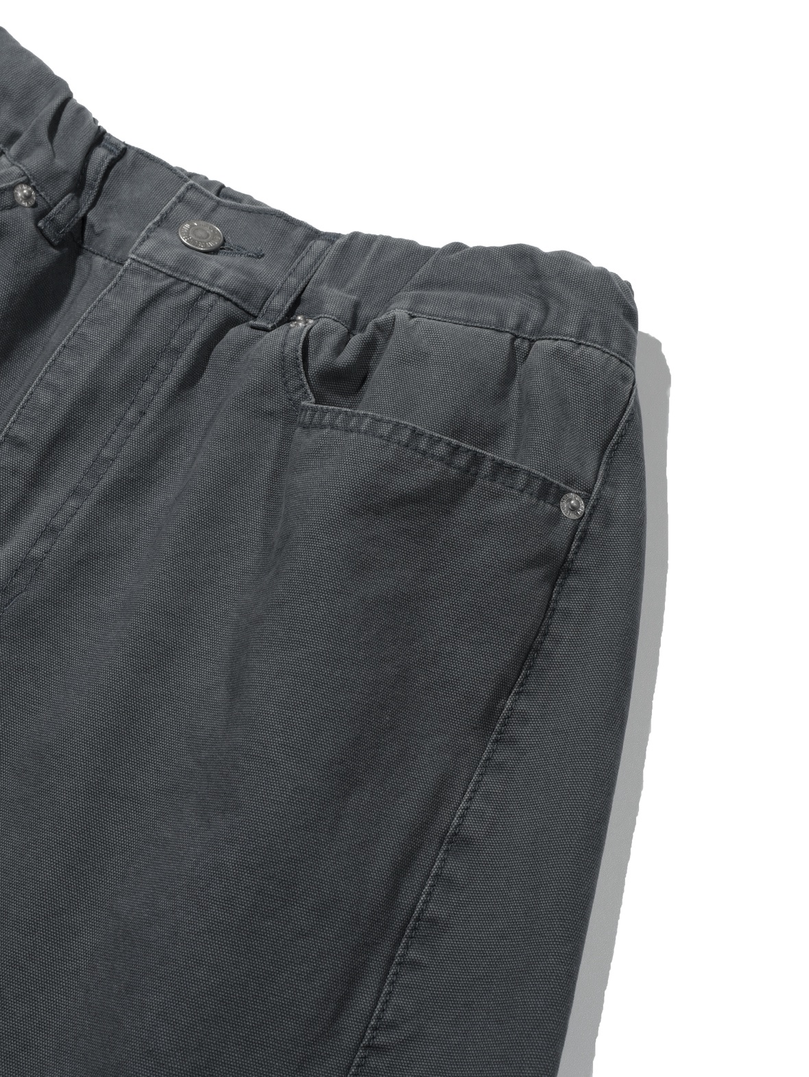 Plain Twist Pants (Charcoal Khaki)