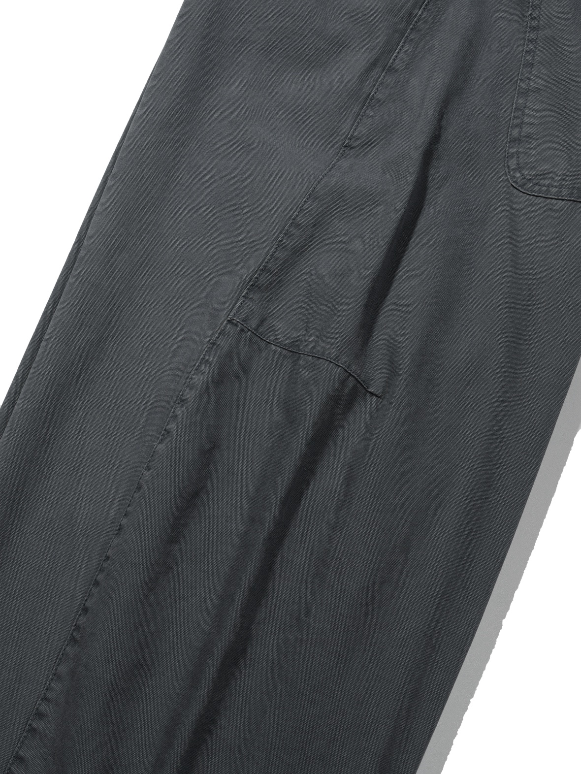 Plain Twist Pants (Charcoal Khaki)