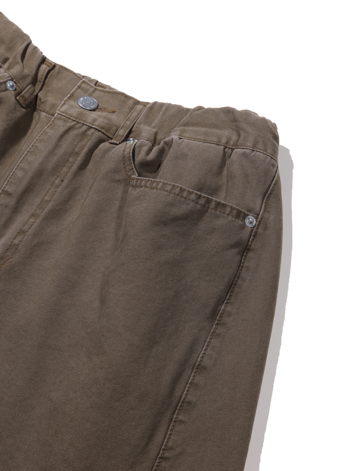 Plain Twist Pants (Brown)