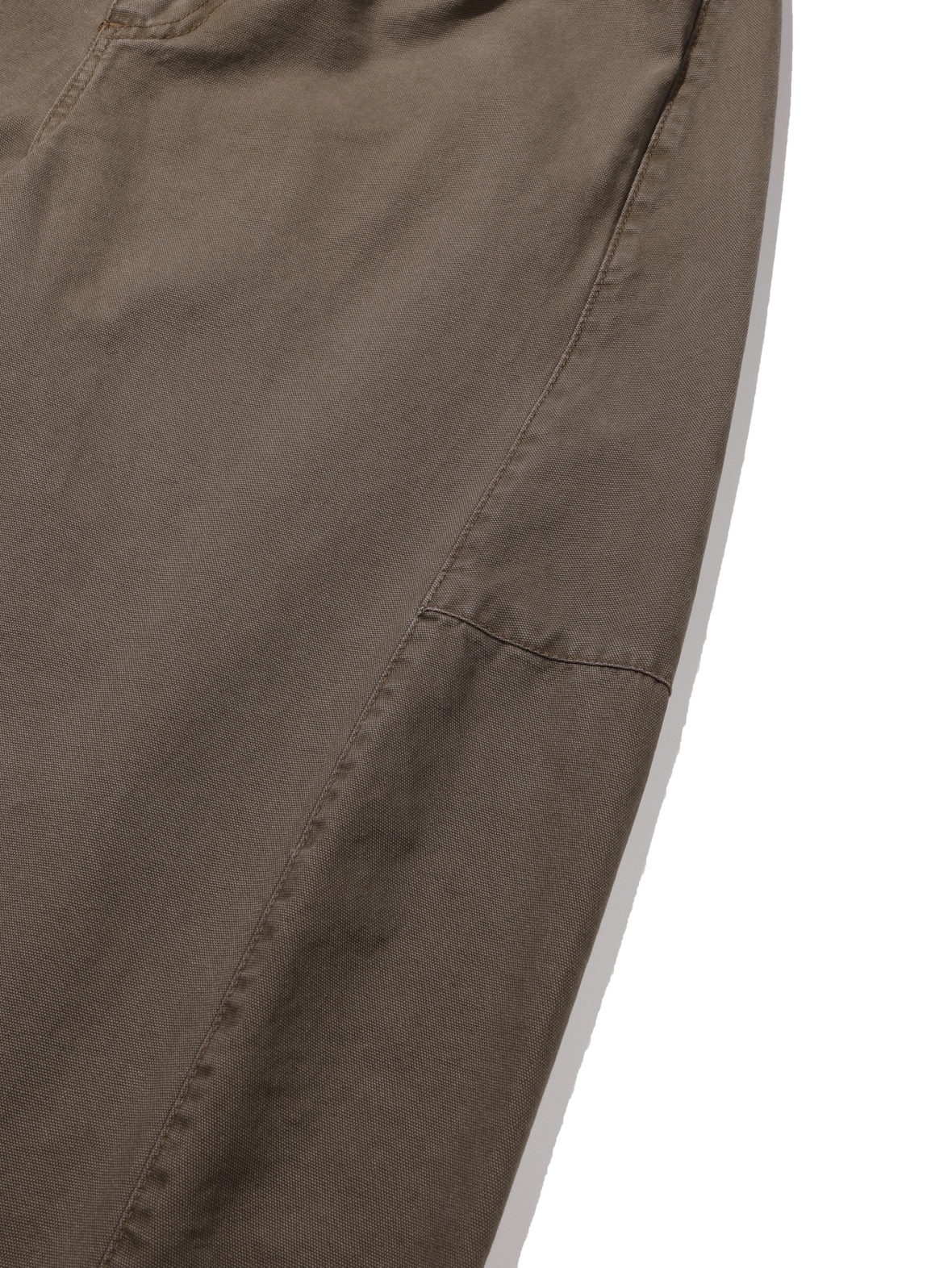 Plain Twist Pants (Brown)
