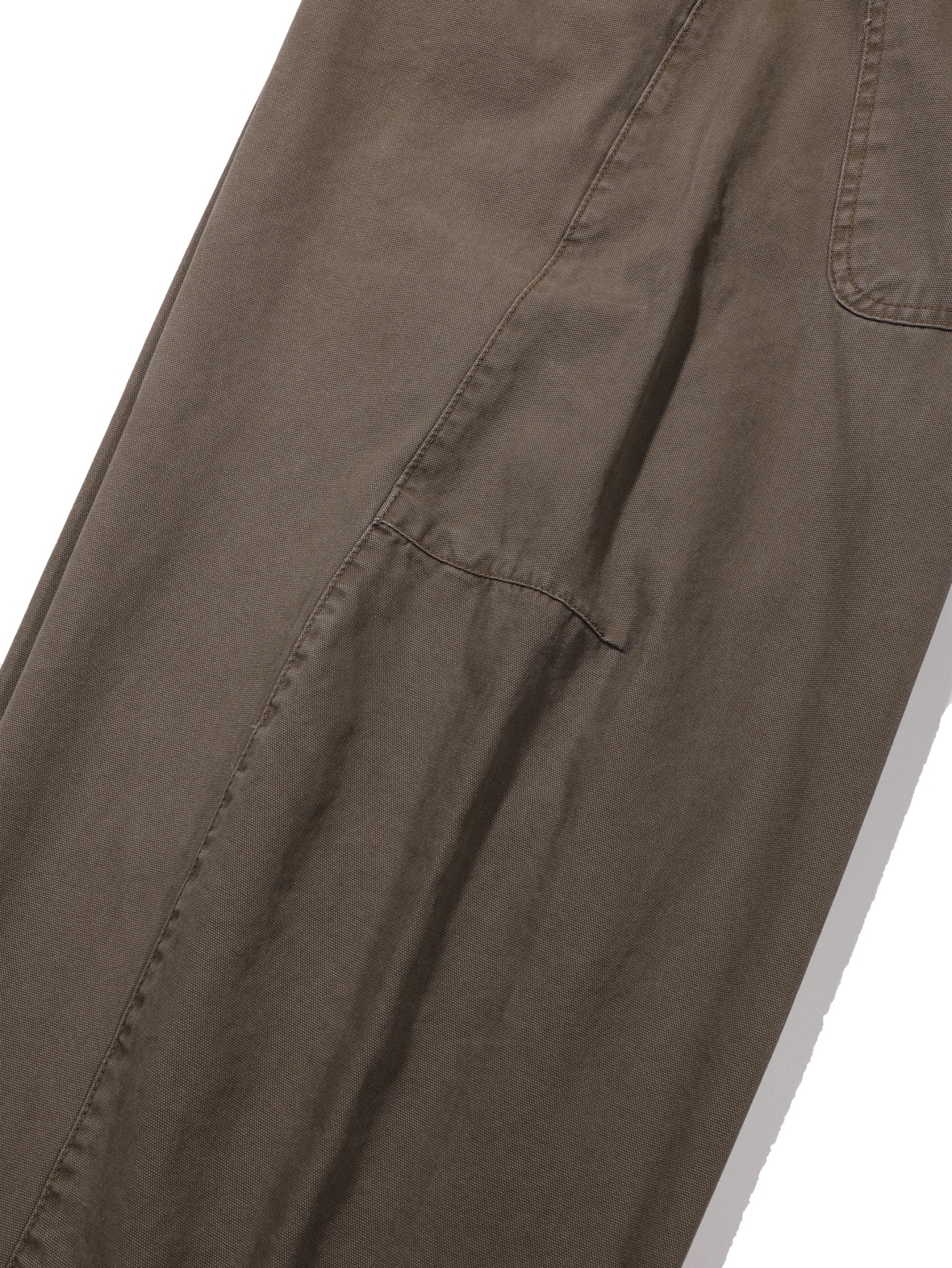 Plain Twist Pants (Brown)