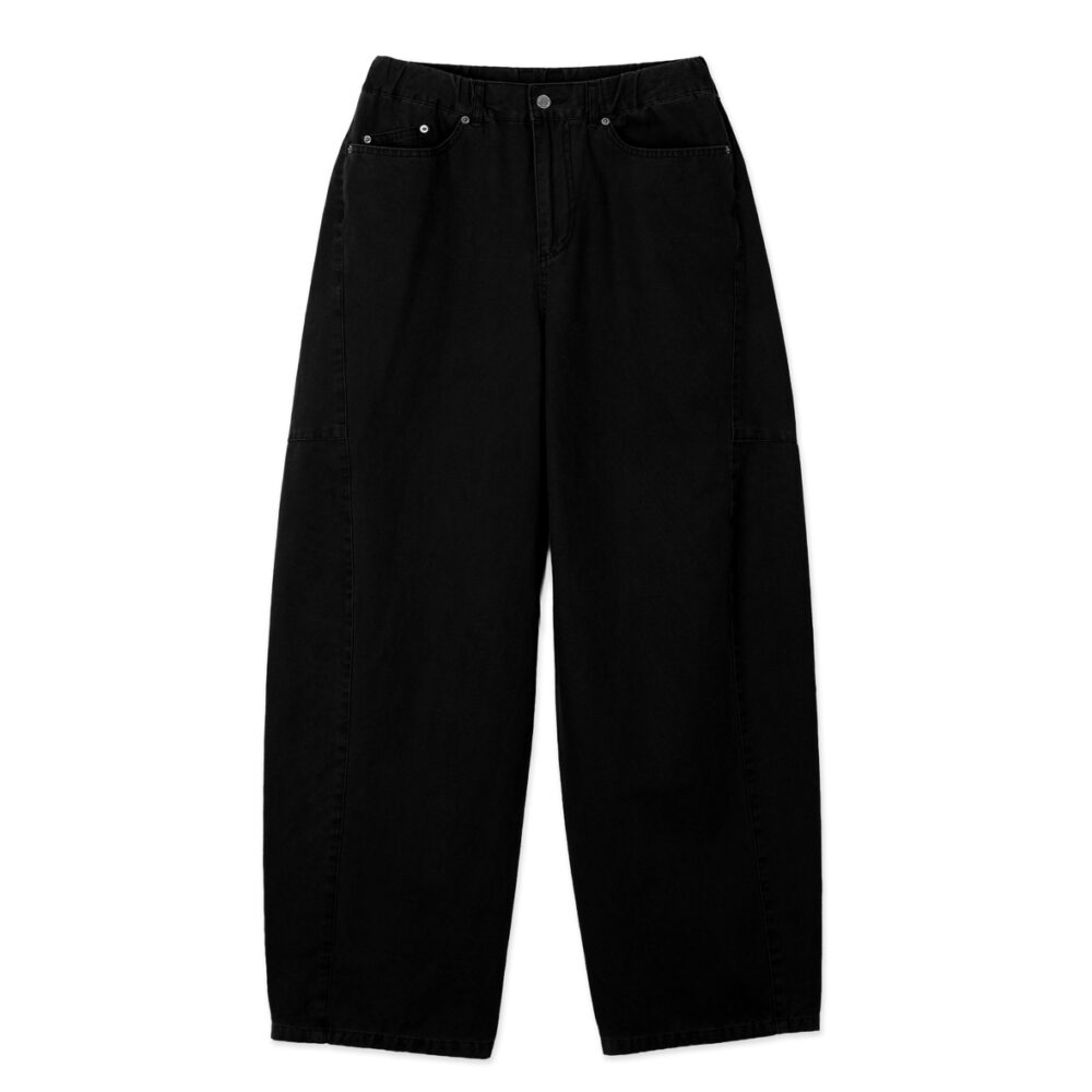 Plain Twist Pants (Black)