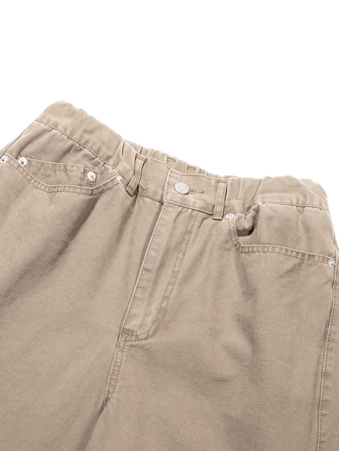 Plain Twist Pants (Tan Beige)