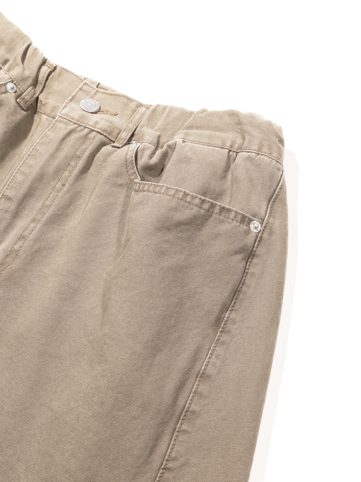 Plain Twist Pants (Tan Beige)