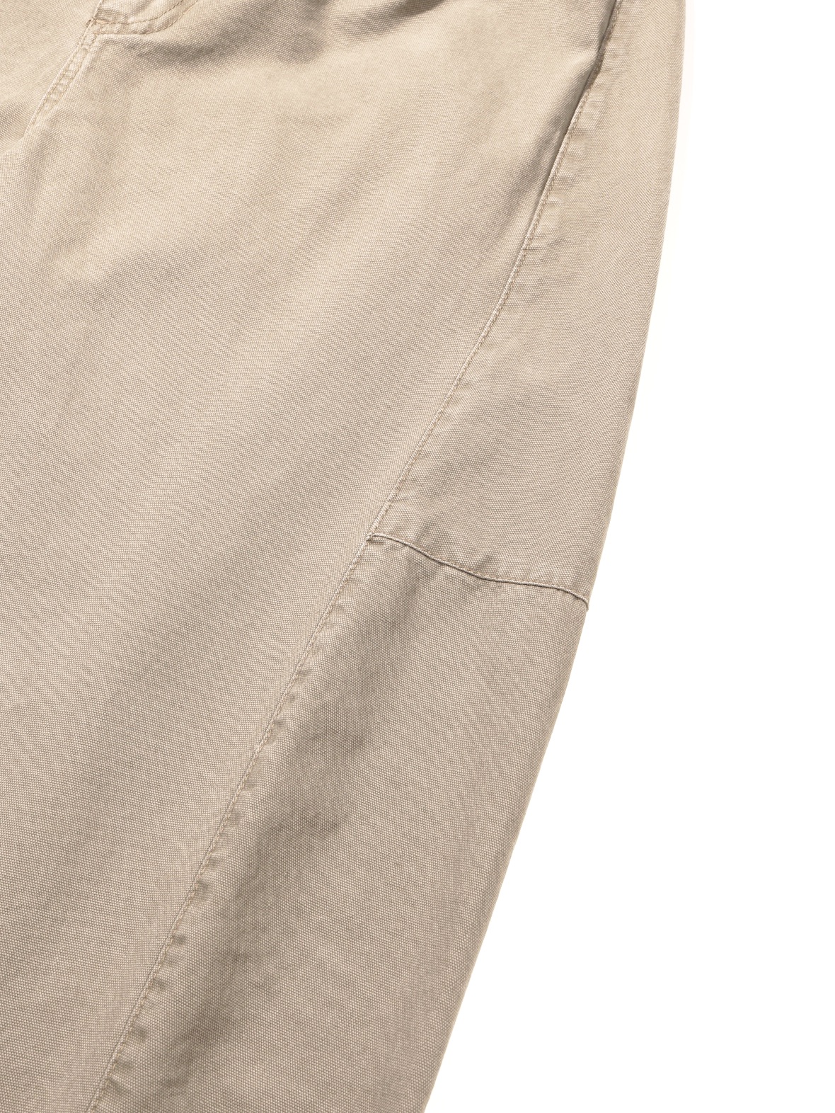 Plain Twist Pants (Tan Beige)