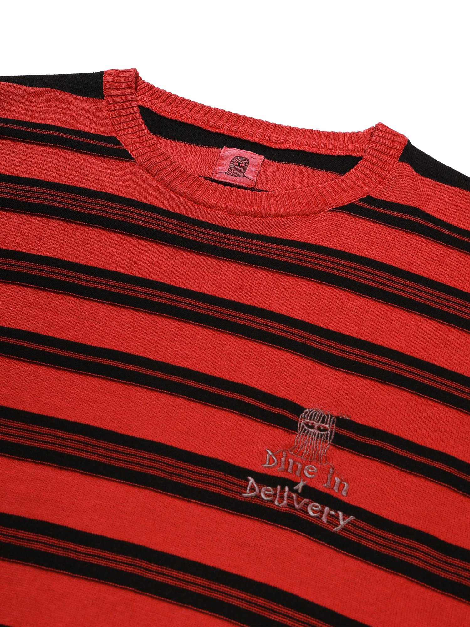 3-Line Round Stripe Knit (Red)