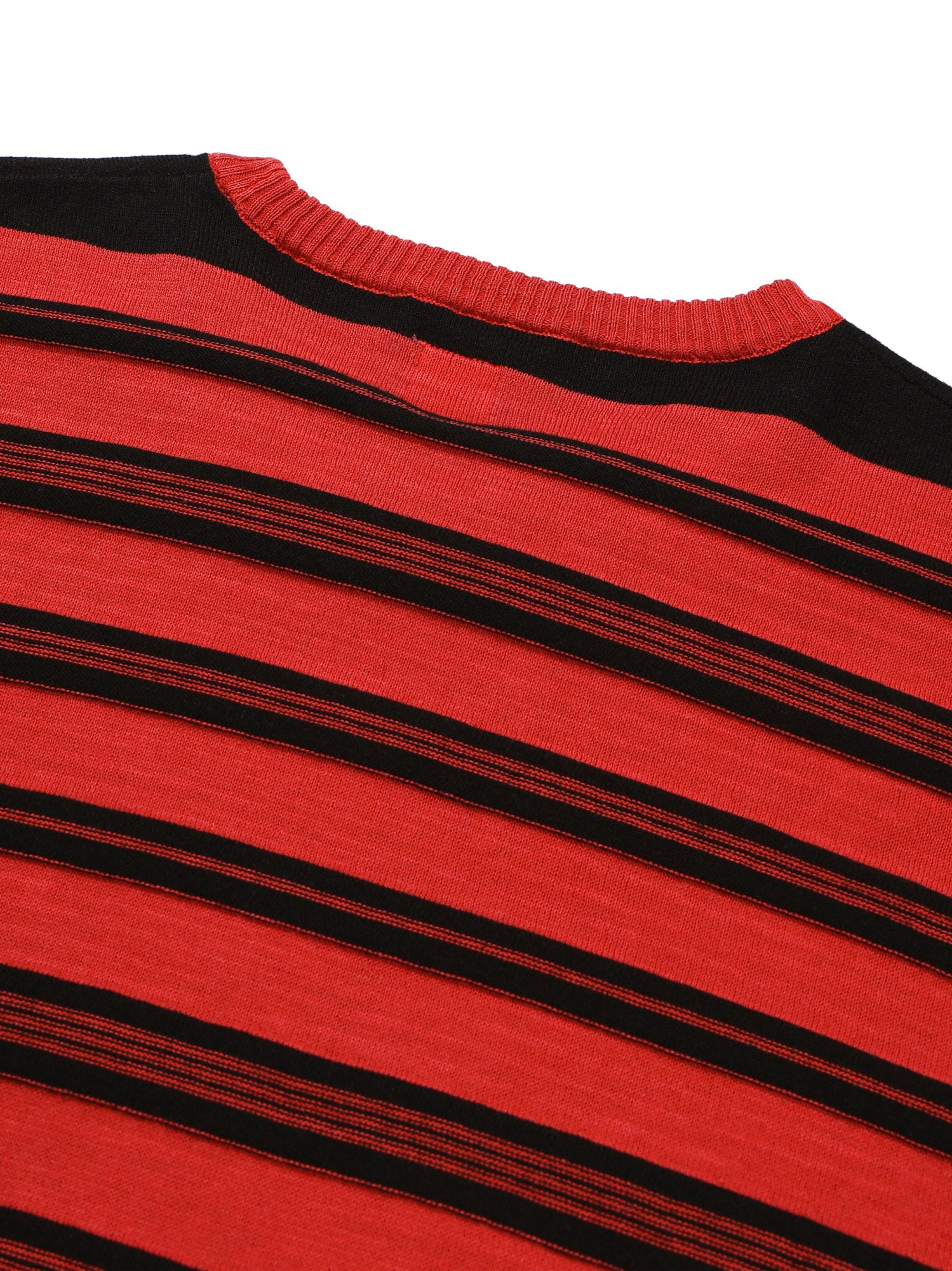 3-Line Round Stripe Knit (Red)