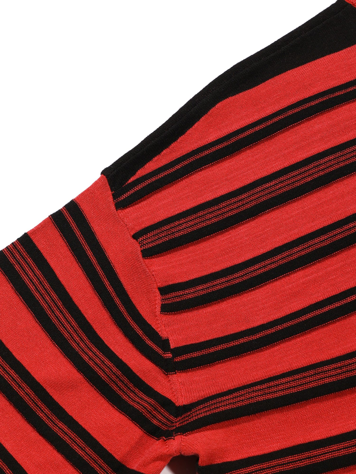 3-Line Round Stripe Knit (Red)