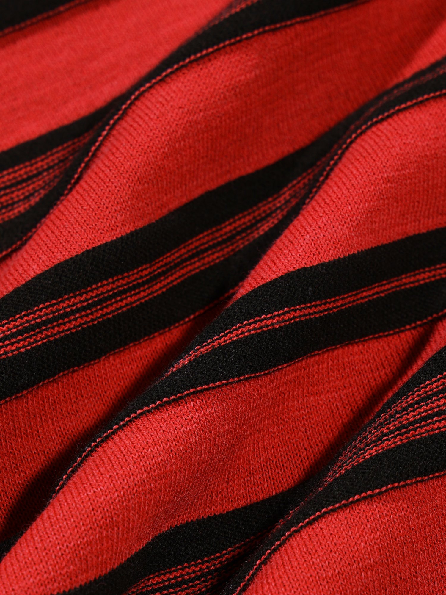 3-Line Round Stripe Knit (Red)