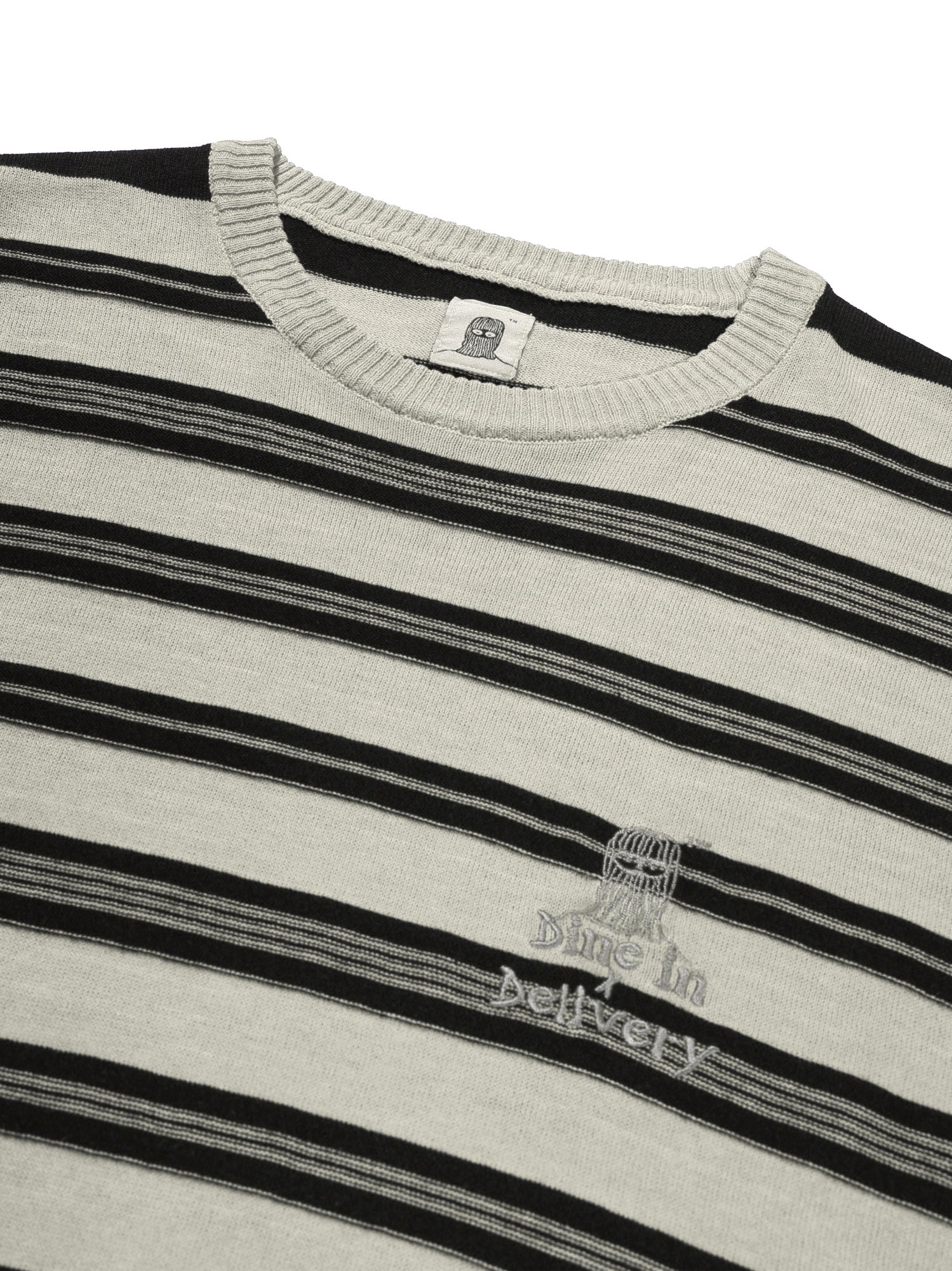 3-Line Round Stripe Knit (Beige)