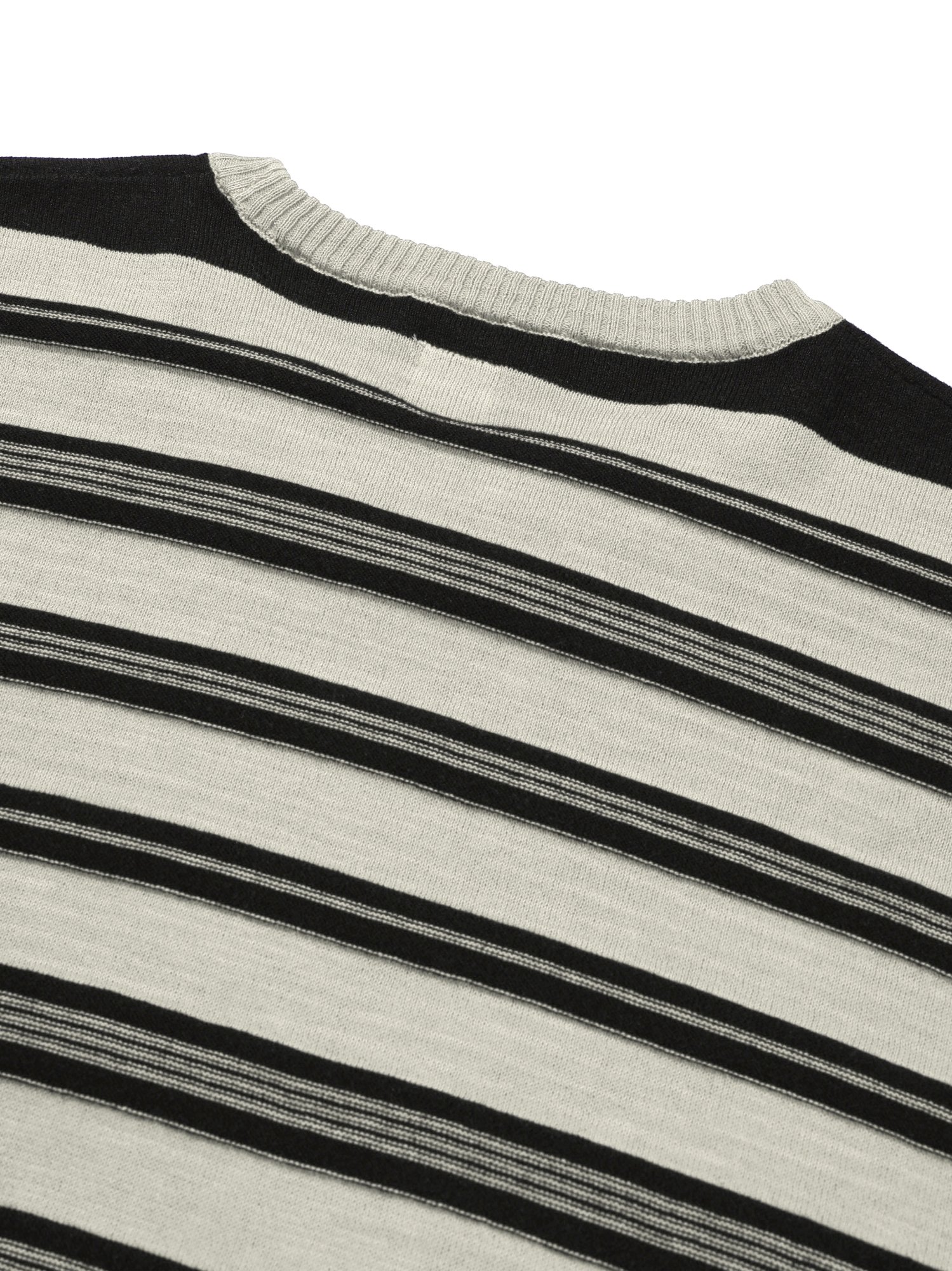 3-Line Round Stripe Knit (Beige)
