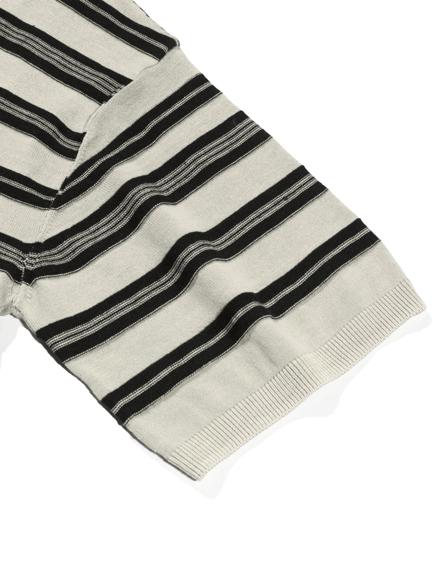 3-Line Round Stripe Knit (Beige)