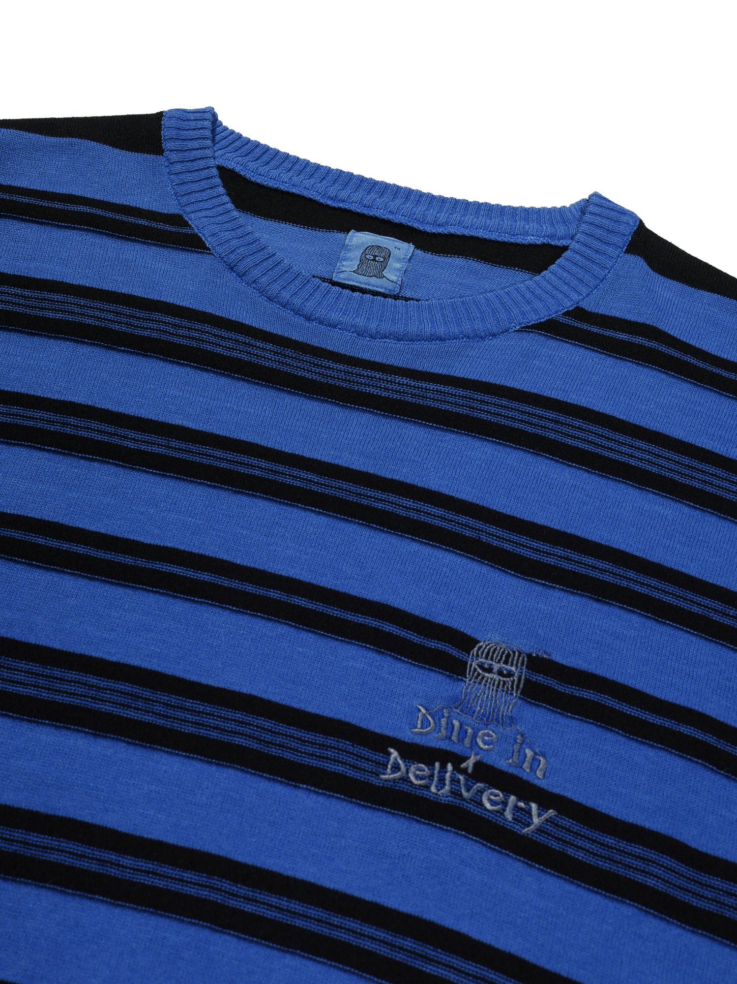 3-Line Round Stripe Knit (Blue)