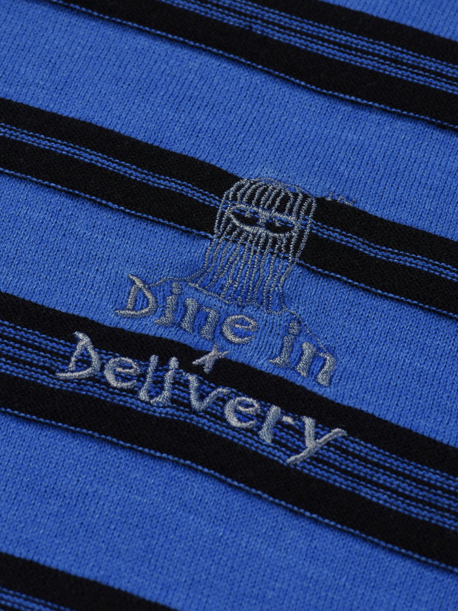 3-Line Round Stripe Knit (Blue)
