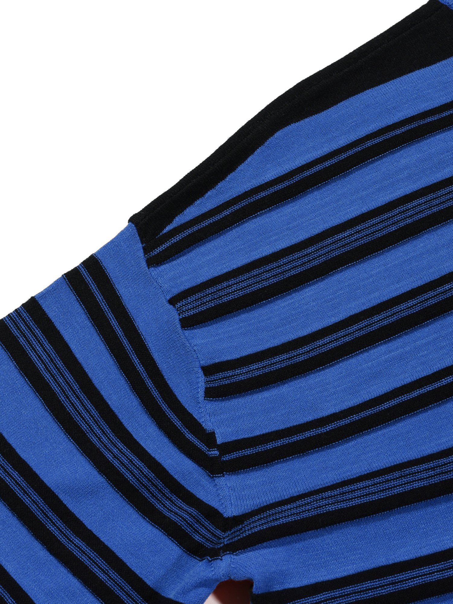 3-Line Round Stripe Knit (Blue)